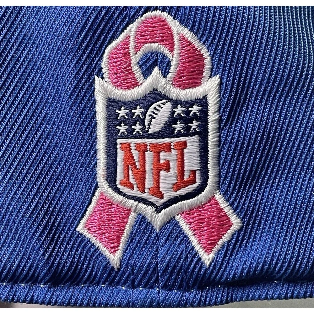NWT NFL Colts Onfield Reebok Women's Cap Blue with Pink Trim and Ribbon Size S/M
